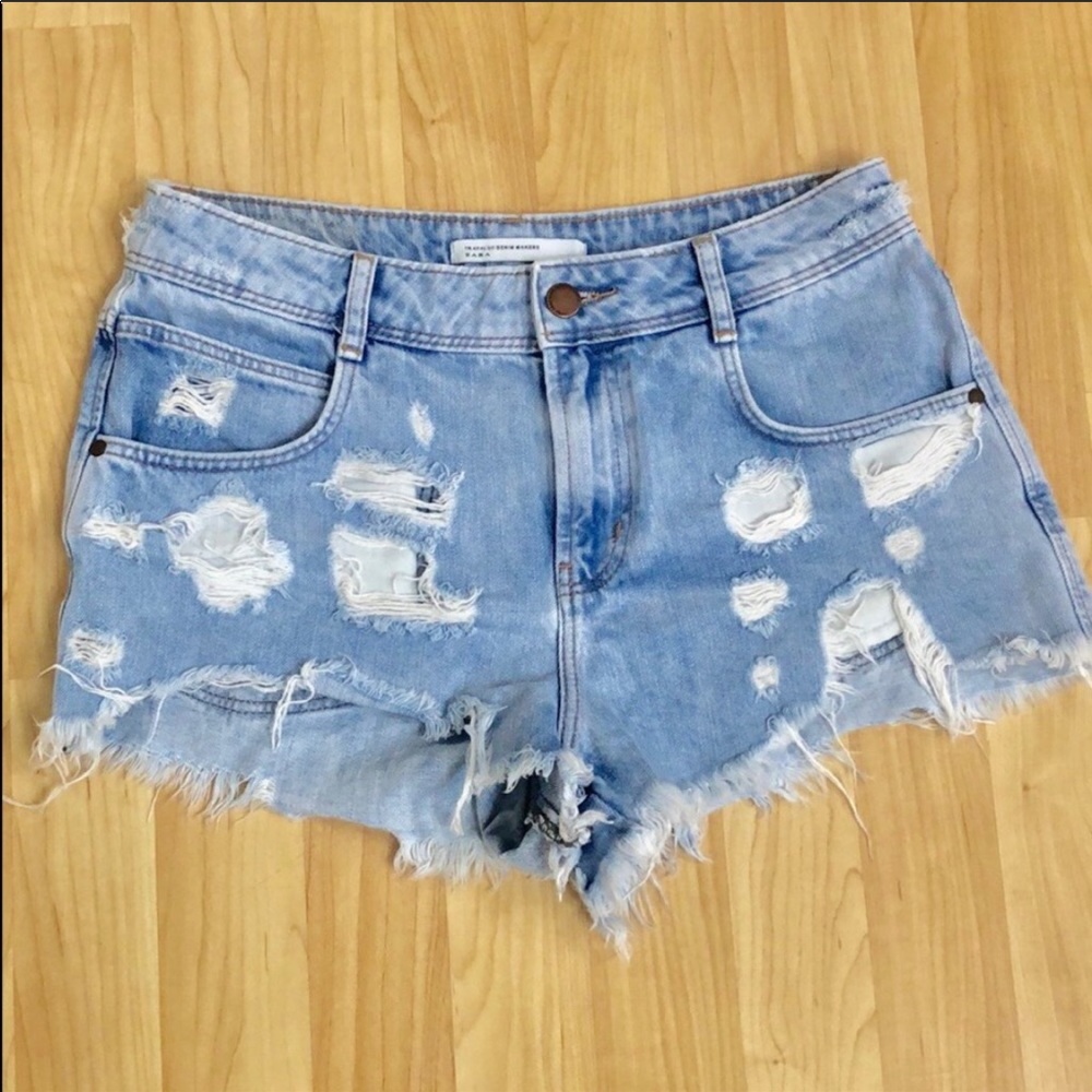 Zara ripped shorts